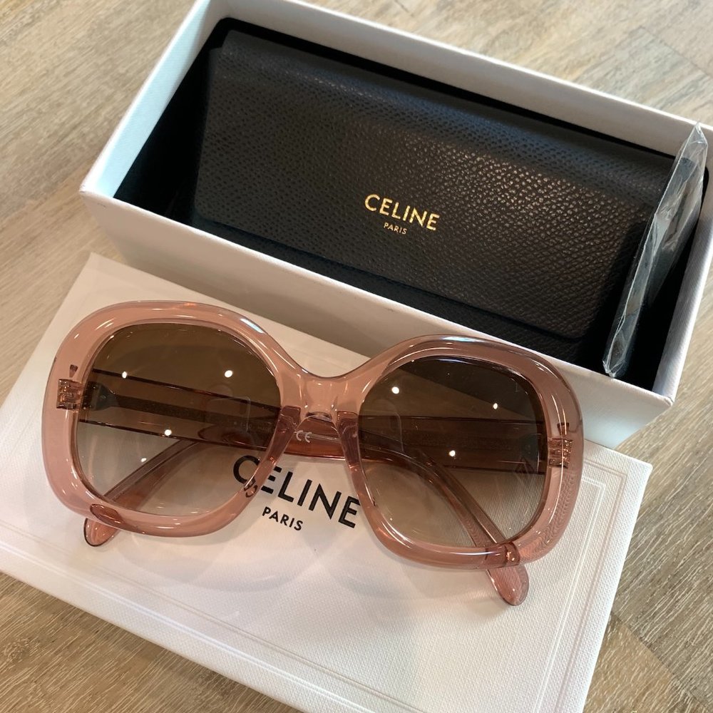 CELINE SUNGLASSES - NEW CL401631 NEUTRAL PINK MAUVE
